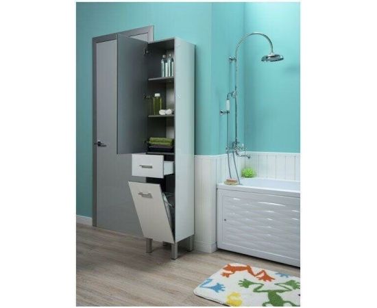 Шкаф-пенал для ванной Aquanet Верона 35 L белый арт. 00187316_, изображение 9