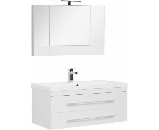 Комплект мебели для ванной Aquanet Нота NEW 100 белый (камерино) арт.00230303_, изображение 2