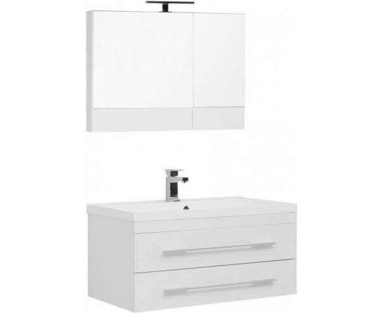 Комплект мебели для ванной Aquanet Нота NEW 90 белый (камерино) арт.00230297_, изображение 2
