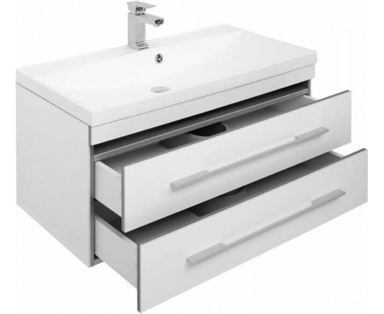 Комплект мебели для ванной Aquanet Верона NEW 90 белый (подвесной 2 ящика) арт.00230312_, изображение 7