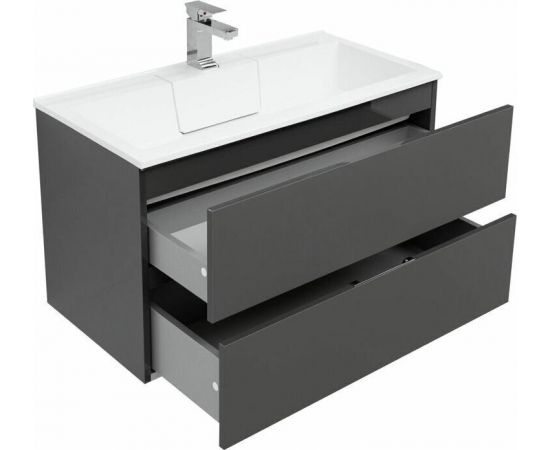 Мебель для ванной Aquanet Алвита 90 серый антрацит арт.00241388_, изображение 11