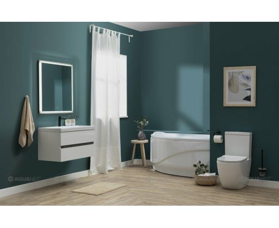 Мебель для ванной Aquanet Беркли 60 белый/дуб рошелье (зеркало дуб рошелье) арт.00258906_, изображение 16