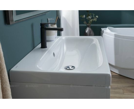 Мебель для ванной Aquanet Беркли 60 белый/дуб рошелье (зеркало дуб рошелье) арт.00258906_, изображение 22