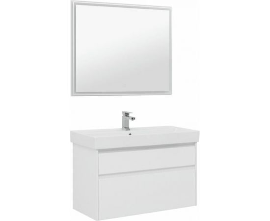 Мебель для ванной Aquanet Nova Lite 100 белый (2 ящика) арт.00243230_, изображение 2