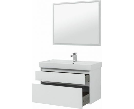 Мебель для ванной Aquanet Nova Lite 100 белый (2 ящика) арт.00243230_, изображение 9