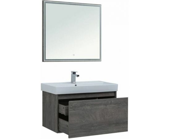 Мебель для ванной Aquanet Nova Lite 90 дуб рошелье (1 ящик) арт.00243232_, изображение 5