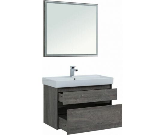 Мебель для ванной Aquanet Nova Lite 90 дуб рошелье (2 ящика) арт.00243247_, изображение 5