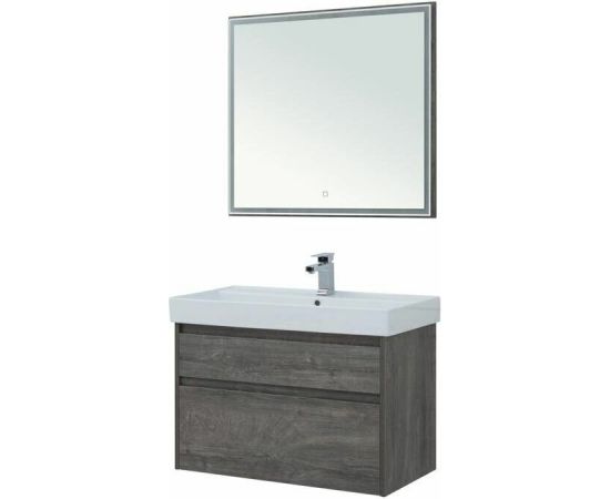 Мебель для ванной Aquanet Nova Lite 90 дуб рошелье (2 ящика) арт.00243247_, изображение 8