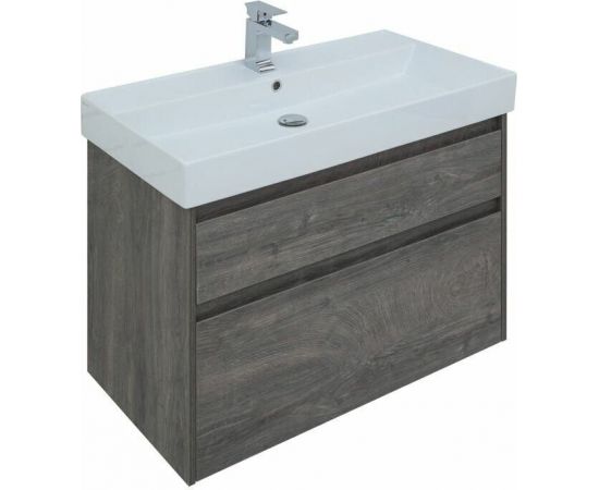 Мебель для ванной Aquanet Nova Lite 90 дуб рошелье (2 ящика) арт.00243247_, изображение 11
