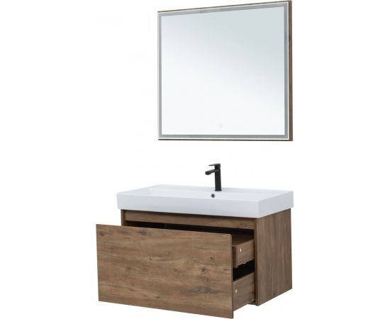 Мебель для ванной Aquanet Nova Lite 90 дуб рустикальный (1 ящик) арт.00254219_, изображение 9