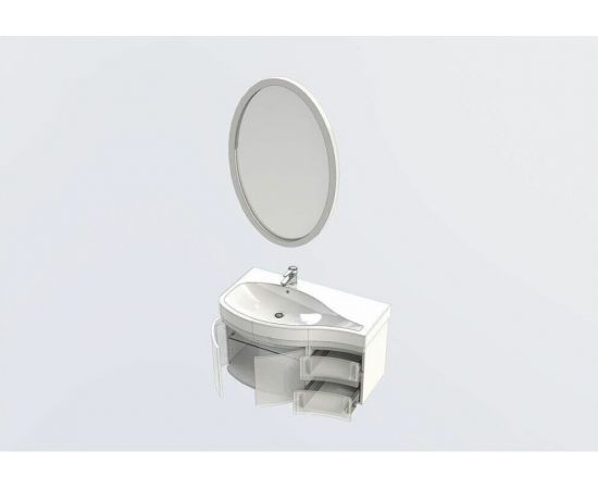 Мебель для ванной Aquanet Сопрано 95 L белый (2 дверцы 2 ящика) арт.00169344_, изображение 7