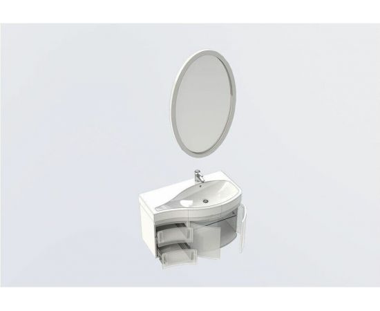 Мебель для ванной Aquanet Сопрано 95 R белый (2 дверцы 2 ящика) арт.00169345_, изображение 7