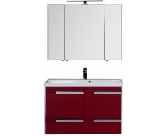 Мебель для ванной Aquanet Тиволи 100 бордо арт.00180562_, изображение 6