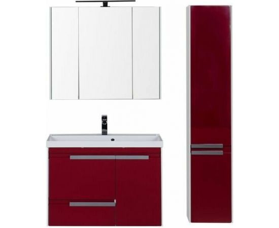 Мебель для ванной Aquanet Тиволи 90 бордо арт.00180566_, изображение 6