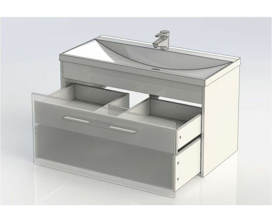 Тумба с раковиной Aquanet Августа 100 белый арт. 00225443_, изображение 8