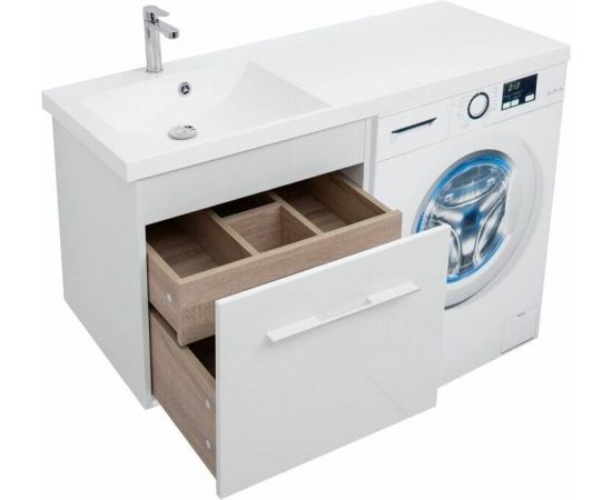 Тумба с раковиной Aquanet Августа 120 L белый арт. 00239781_, изображение 12