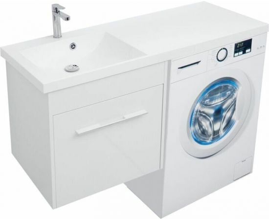 Тумба с раковиной Aquanet Августа 120 L белый арт. 00239781_, изображение 11