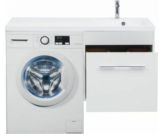 Тумба с раковиной Aquanet Августа 120 R белый арт. 00239782_, изображение 15
