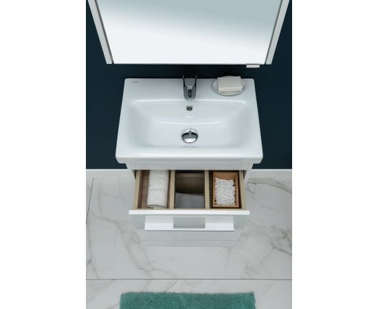 Тумба с раковиной Aquanet Августа 50 (Moduo Slim) белый арт. 00254069_, изображение 24