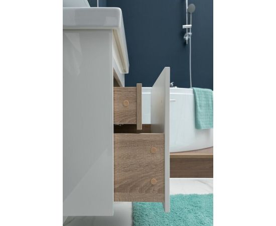 Тумба с раковиной Aquanet Августа 50 (Moduo Slim) белый арт. 00254069_, изображение 26