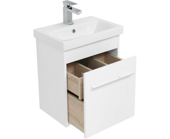 Тумба с раковиной Aquanet Августа 50 (Moduo Slim) белый арт. 00254069_, изображение 9