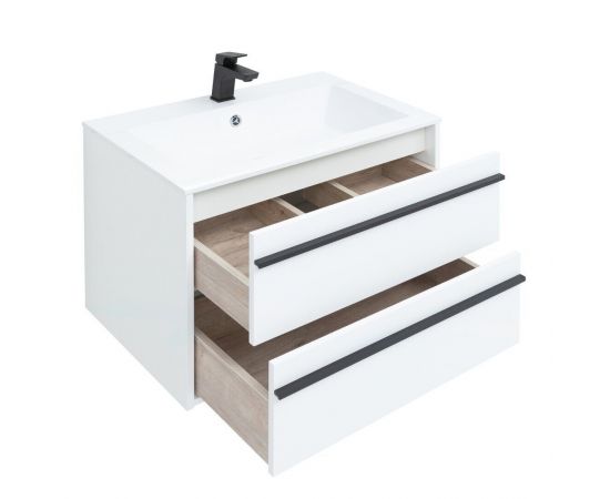 Тумба с раковиной Aquanet Lino 70 белый матовый арт. 00271945_, изображение 9