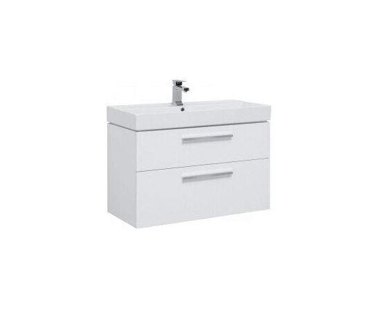 Тумба с раковиной Aquanet Nova 90 белый (2 ящика) арт. 00245256_
