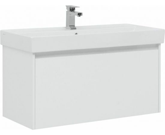 Тумба с раковиной Aquanet Nova Lite 100 белый (1 ящик) арт. 00245250_, изображение 2