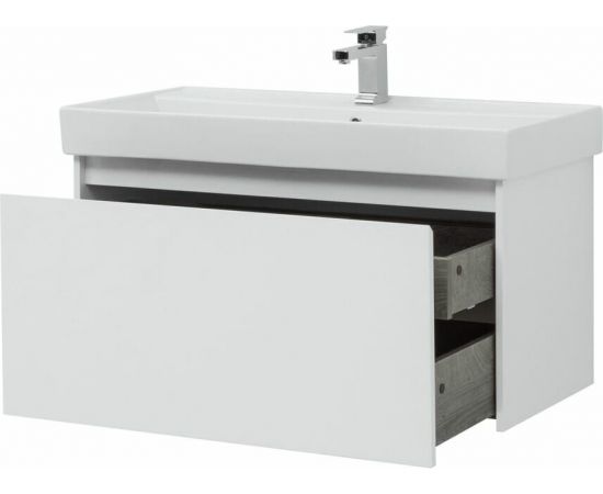 Тумба с раковиной Aquanet Nova Lite 100 белый (1 ящик) арт. 00245250_, изображение 10