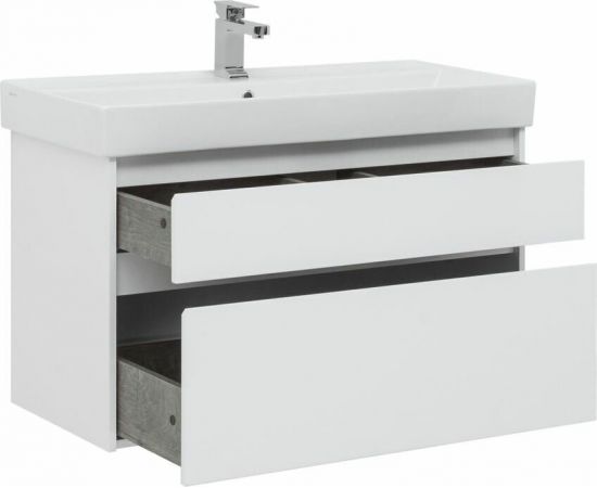 Тумба с раковиной Aquanet Nova Lite 100 белый (2 ящика) арт. 00245252_, изображение 5