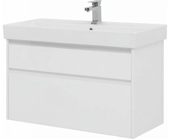 Тумба с раковиной Aquanet Nova Lite 100 белый (2 ящика) арт. 00245252_, изображение 8