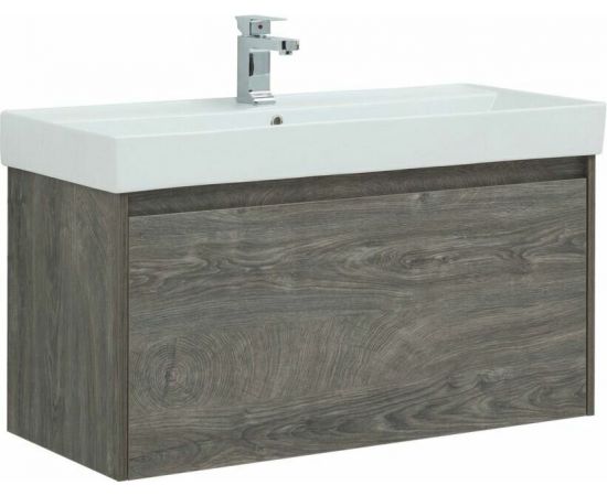 Тумба с раковиной Aquanet Nova Lite 100 дуб рошелье (1 ящик) арт. 00245251_, изображение 2
