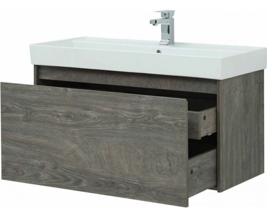 Тумба с раковиной Aquanet Nova Lite 100 дуб рошелье (1 ящик) арт. 00245251_, изображение 12