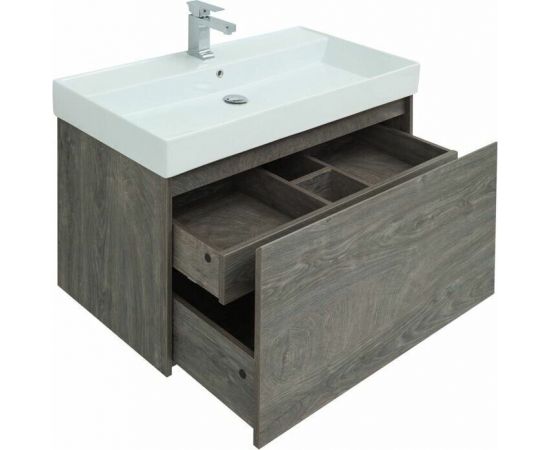 Тумба с раковиной Aquanet Nova Lite 100 дуб рошелье (1 ящик) арт. 00245251_, изображение 7