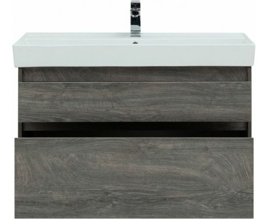 Тумба с раковиной Aquanet Nova Lite 100 дуб рошелье (2 ящика) арт. 00245253_, изображение 7