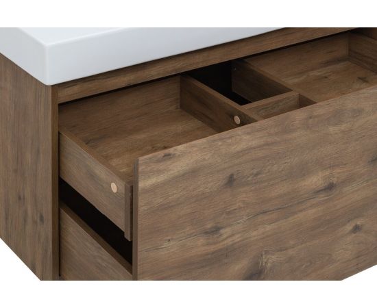 Тумба с раковиной Aquanet Nova Lite 100 дуб рустикальный (1 ящик) арт. 00254700_, изображение 12