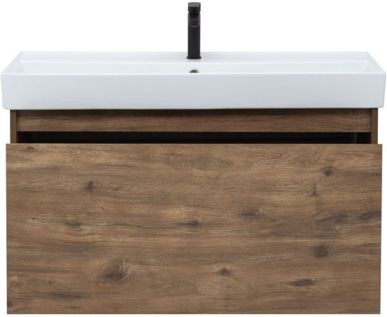 Тумба с раковиной Aquanet Nova Lite 100 дуб рустикальный (1 ящик) арт. 00254700_, изображение 7