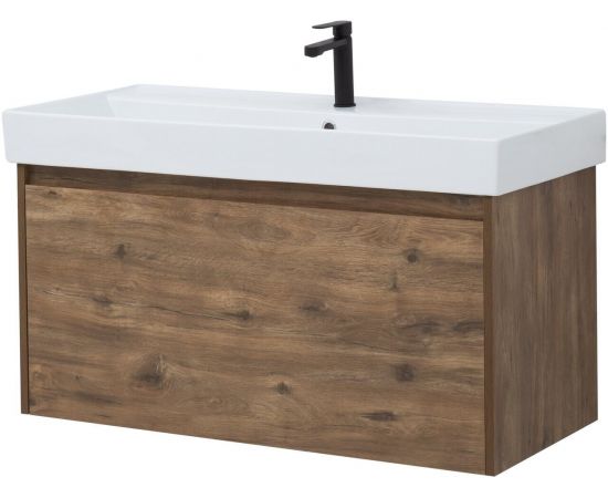 Тумба с раковиной Aquanet Nova Lite 100 дуб рустикальный (1 ящик) арт. 00254700_, изображение 8