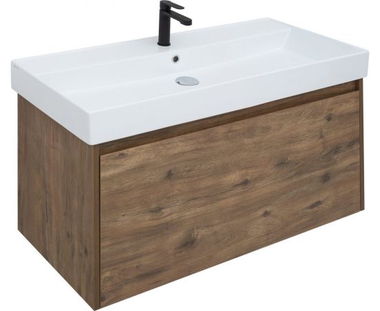 Тумба с раковиной Aquanet Nova Lite 100 дуб рустикальный (1 ящик) арт. 00254700_, изображение 10