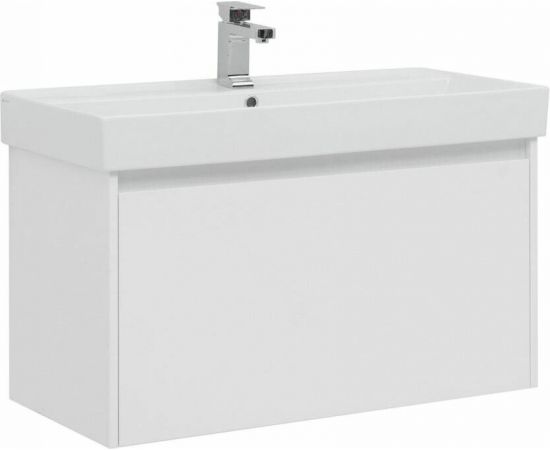 Тумба с раковиной Aquanet Nova Lite 90 белый (1 ящик) арт. 00245247_, изображение 2
