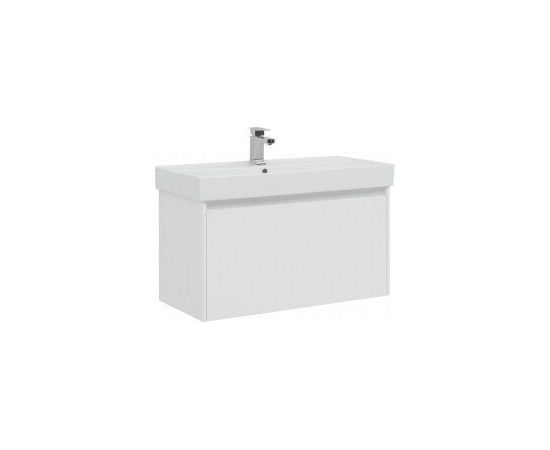 Тумба с раковиной Aquanet Nova Lite 90 белый (1 ящик) арт. 00245247_