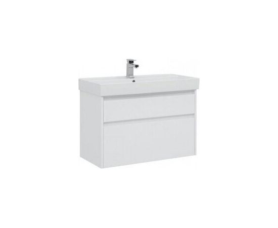 Тумба с раковиной Aquanet Nova Lite 90 белый (2 ящика) арт. 00245248_