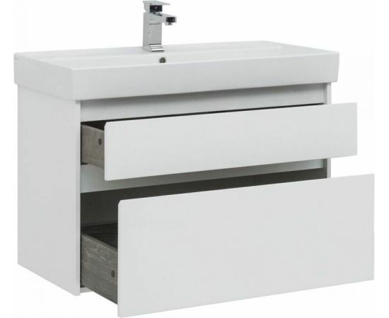 Тумба с раковиной Aquanet Nova Lite 90 белый (2 ящика) арт. 00245248_, изображение 5