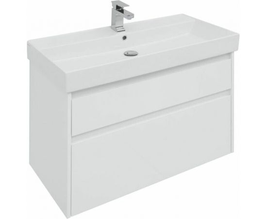 Тумба с раковиной Aquanet Nova Lite 90 белый (2 ящика) арт. 00245248_, изображение 10