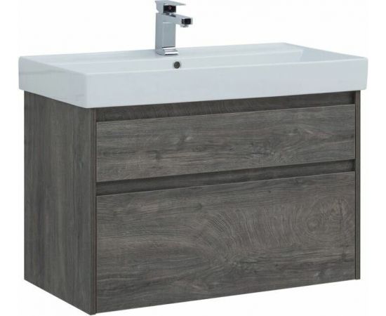 Тумба с раковиной Aquanet Nova Lite 90 дуб рошелье (2 ящика) арт. 00245249_, изображение 2