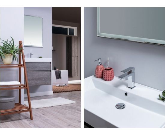 Тумба с раковиной Aquanet Nova Lite 90 дуб рошелье (2 ящика) арт. 00245249_, изображение 15