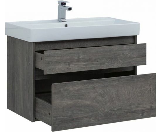Тумба с раковиной Aquanet Nova Lite 90 дуб рошелье (2 ящика) арт. 00245249_, изображение 5