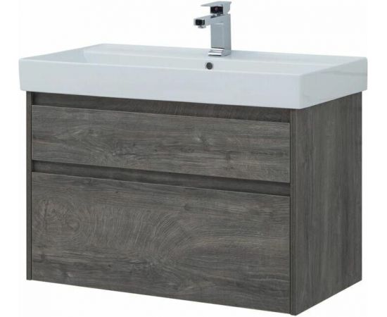 Тумба с раковиной Aquanet Nova Lite 90 дуб рошелье (2 ящика) арт. 00245249_, изображение 8