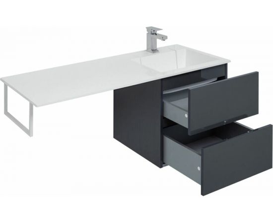 Тумба с раковиной Aquanet Алвита 120 R серый антрацит арт. 00243776_, изображение 15