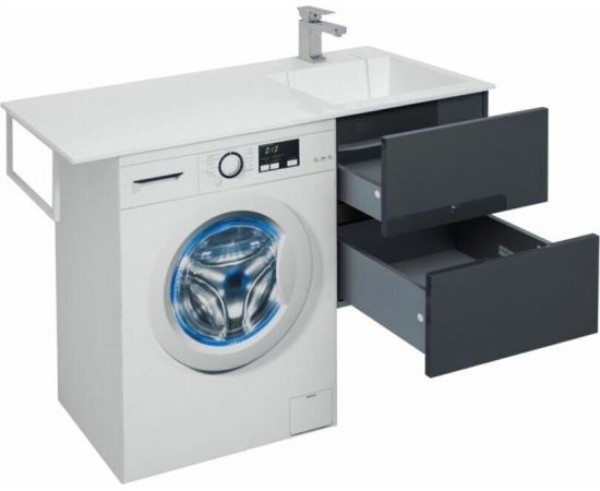 Тумба с раковиной Aquanet Алвита 120 R серый антрацит арт. 00243776_, изображение 9